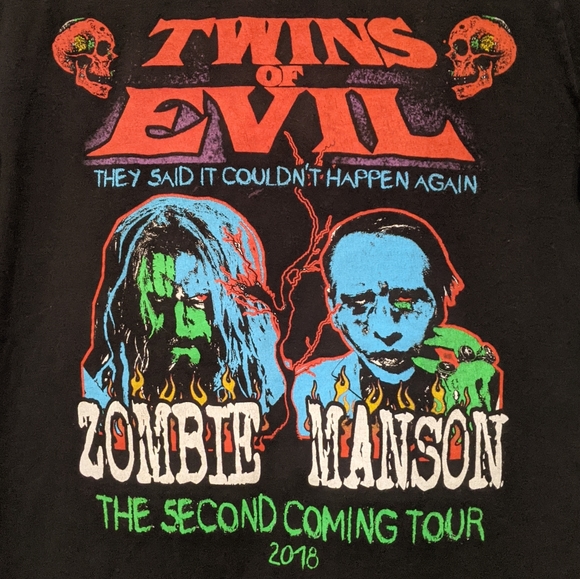 Concert Tee's Other - Rob Zombie & Marilyn Manson 2018 Tour T-shirt